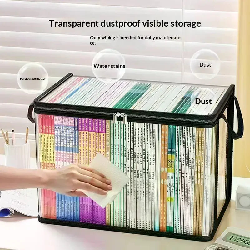 Clear PVC Flip-Top Organizer Box – Large Multi-Purpose Storage Storage Organizer Box Richie's