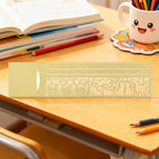 Cute Cat Metal Stencil Ruler – Cartoon Template for Office & School Stencil Ruler Richie's