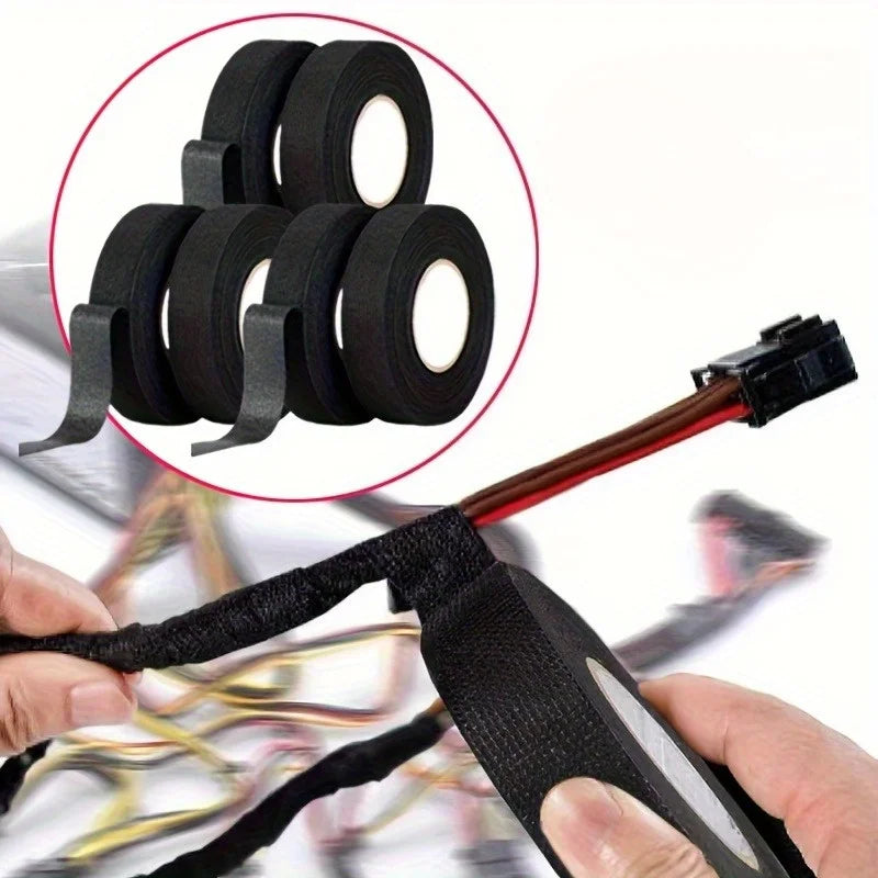 Self-Adhesive Flannel Electrical Tape – Waterproof & Insulating Electrical Tape Richie's 6pcs