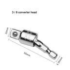 360° Rotatable Impact Driver Socket Adapter 1/4 3/8 Hex Socket Adapter Richie's