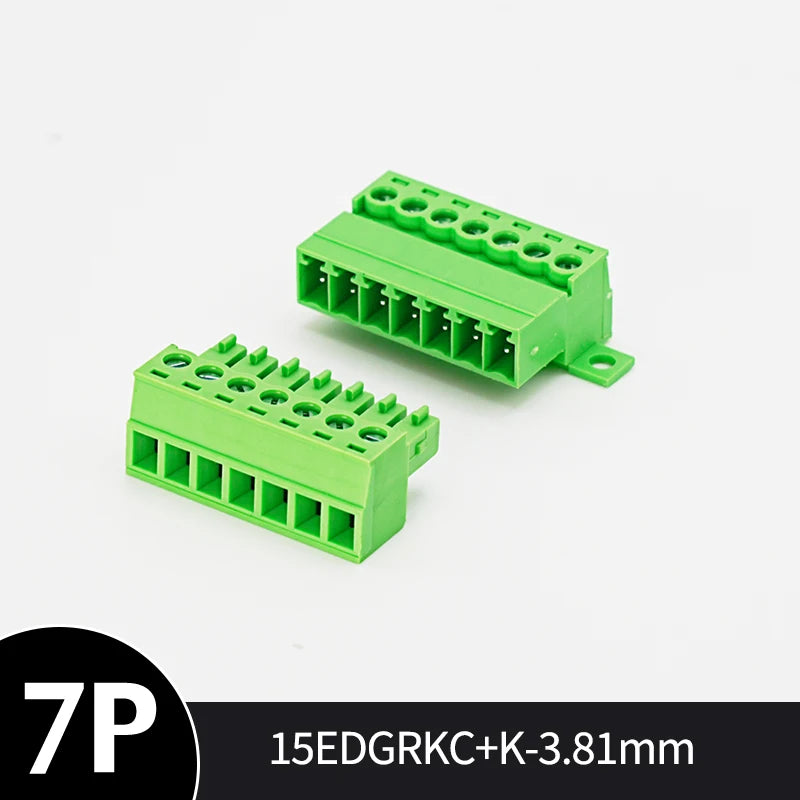 Solderless PCB Screw Terminal Connector Set 15EDGKC 3.81mm PCB Terminal Connector Richie's 7P 3.81mm 1 set