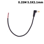 Right Angle DC Power Cable 5.5x2.1/2.5mm Male Plug Extension DC Power Cable Richie's A1