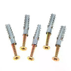 100-Set Wall Anchors & Screws 6mm 8mm – Metal Expansion Plugs Wall Anchor Kit Richie's