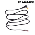 Right Angle DC Power Cable 5.5x2.1/2.5mm Male Plug Extension DC Power Cable Richie's A5