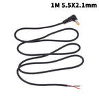 Right Angle DC Power Cable 5.5x2.1/2.5mm Male Plug Extension DC Power Cable Richie's A5