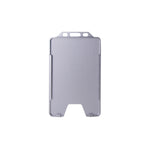 Aluminum Vertical ID Badge Holder with Lanyard | Zeeker ID Badge Holder Richie's Silver