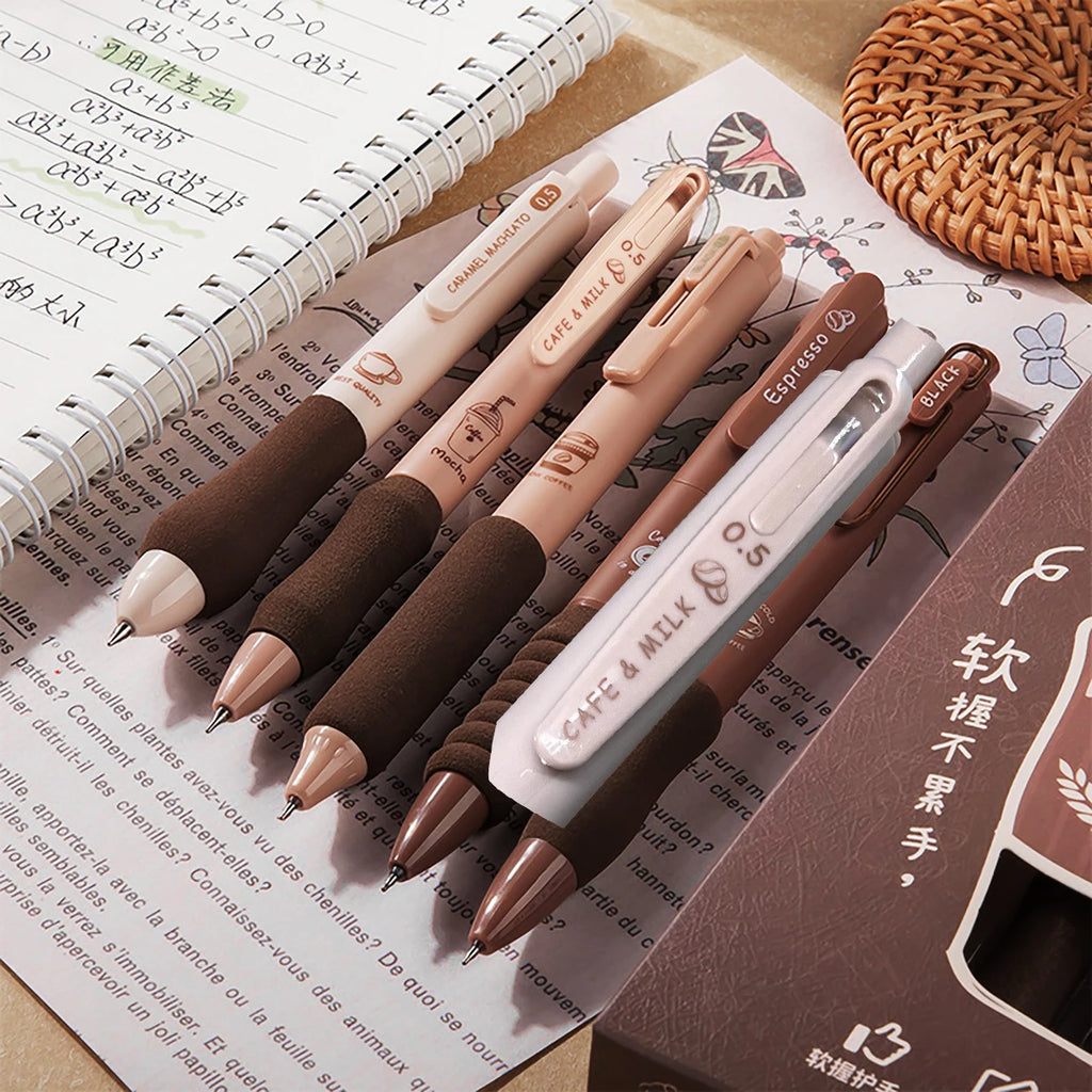 Black Telescopic Gel Pen Set – Soft Grip, 0.5mm | 5 Pcs Gel Pen Set Richie's
