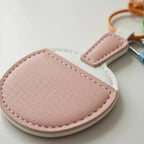 Ping-Pong Racket Keychain PU Leather Table Tennis Bag Pendant Sports Keychain Pendant Richie's