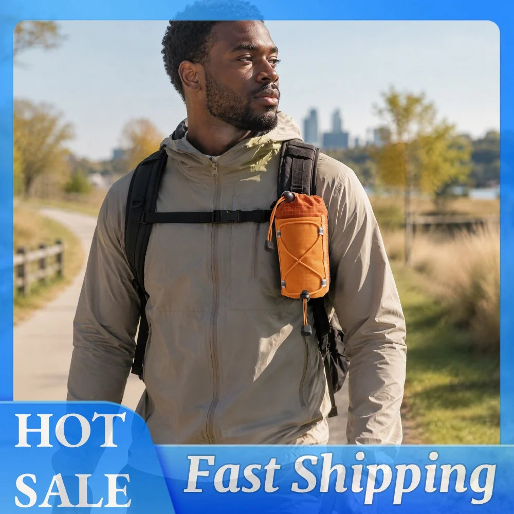 Backpack Strap Pouch – Ripstop Nylon Water Bottle & Phone Bag Backpack Strap Pouch Richie's