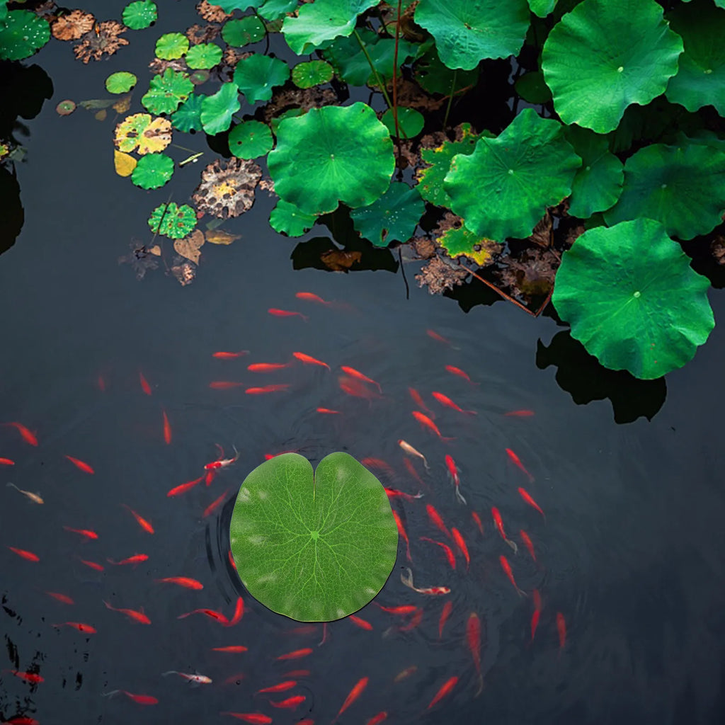 6-Pack Artificial Floating Lotus Leaves – Aquarium & Pond Decor Aquarium Pond Decor Richie's