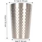 2-Pack 304 Stainless Steel Stackable Camping Cups 350ml Stainless Steel Tumbler Richie's