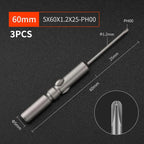 3-Pack S2 Steel 60mm Electric Screwdriver Bits | High Strength Screwdriver Bits Richie's A1