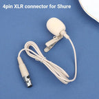 Beige Lavalier Lapel Clip Mic 80–20kHz Omnidirectional + 2 Covers Lavalier Microphone Richie's 4pin