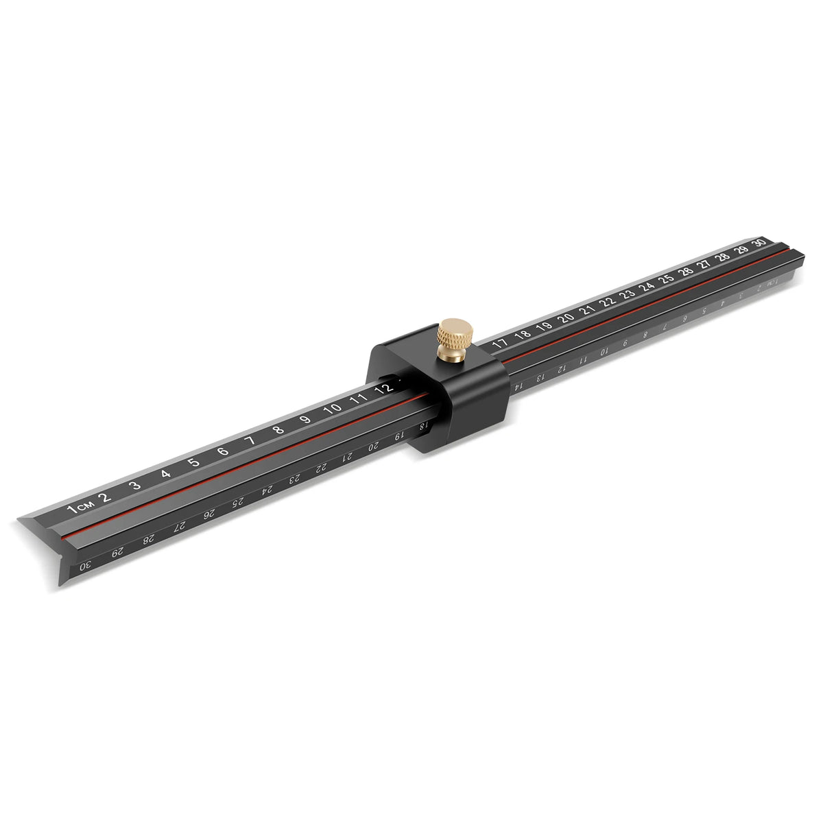 12" Aluminum L-Shape Woodworking Edge Marking Ruler & Stop Block Woodworking Marking Ruler Richie's