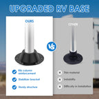 2Pcs Aluminum RV Table Pedestal Base Floor Mounting Flange Table Pedestal Base Richie's