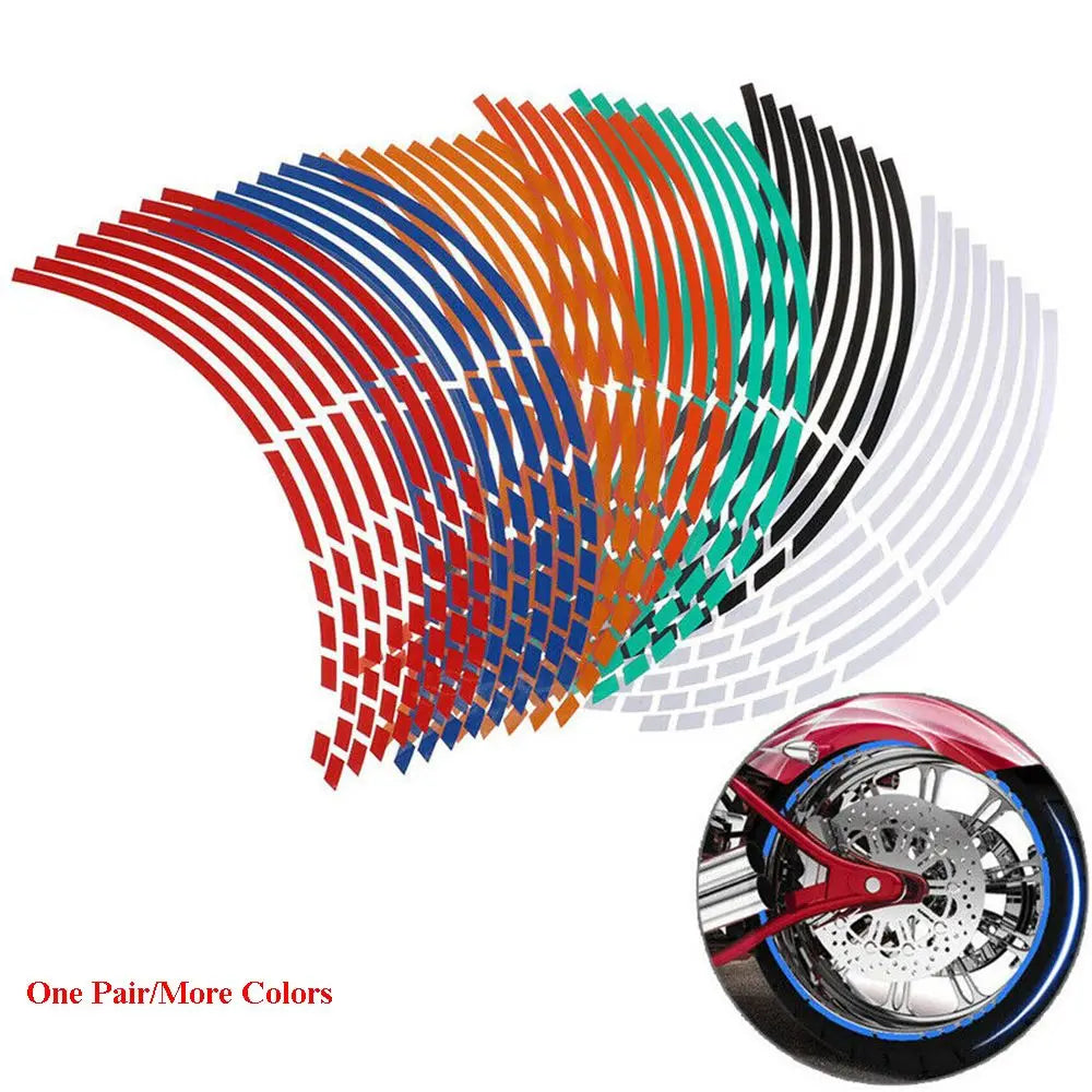 Reflective Wheel Rim Tape Sticker Strips for Motorcycle & Bike Wheel Rim Sticker Richie's