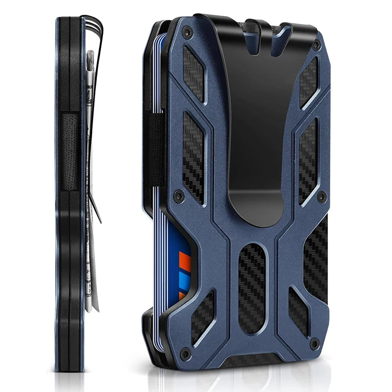 Zeeker Slim RFID Wallet with Money Clip | Men's Card Holder Men's Slim Wallet Richie's blue