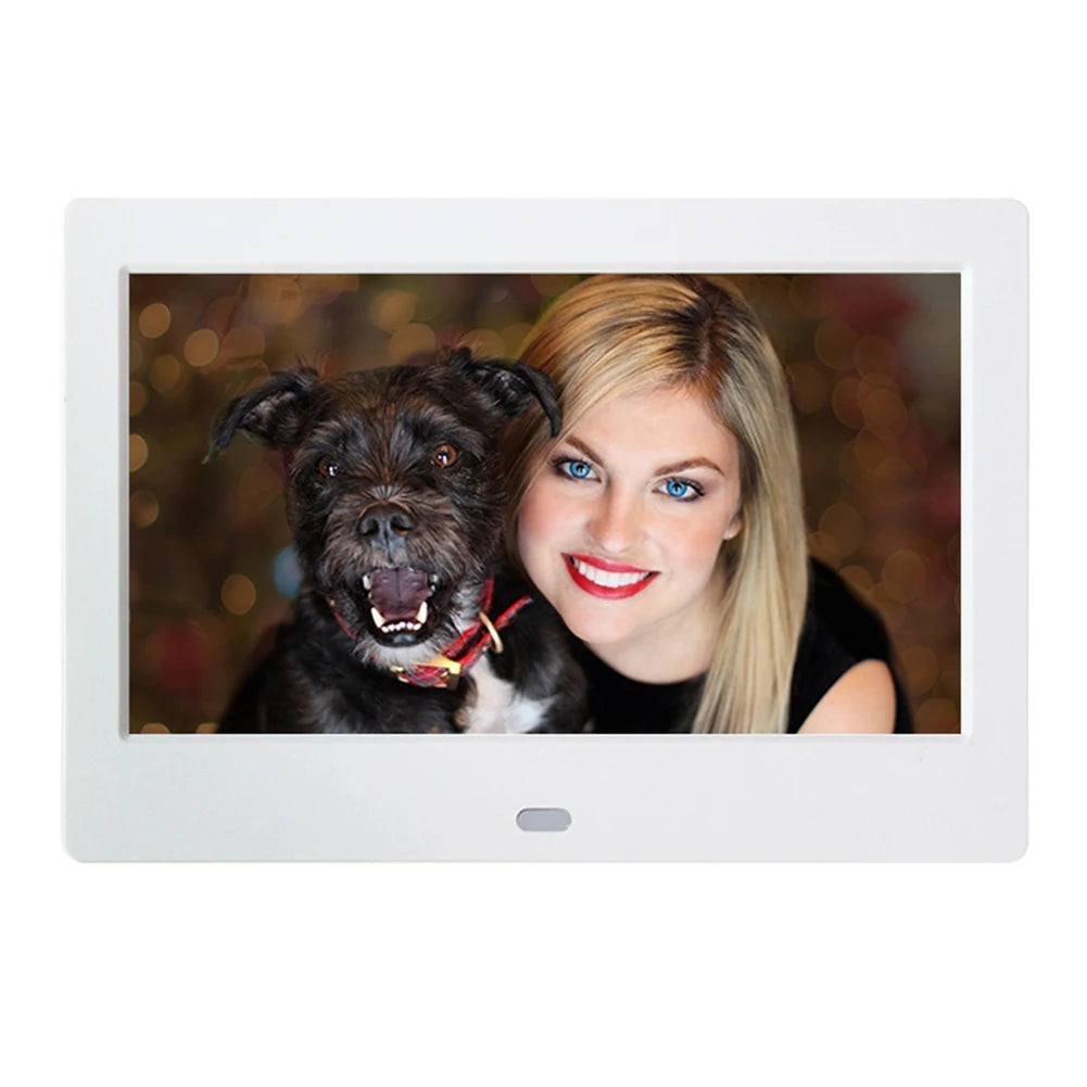 APWIKOGER 7" HD Digital Photo Frame 800x480 LED USB/SD Digital Photo Frame Richie's WHITE