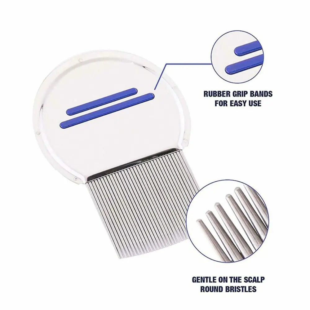 Stainless Steel Lice & Nit Comb – Fine Tooth, Anti-Slip Lice Nit Comb Richie's
