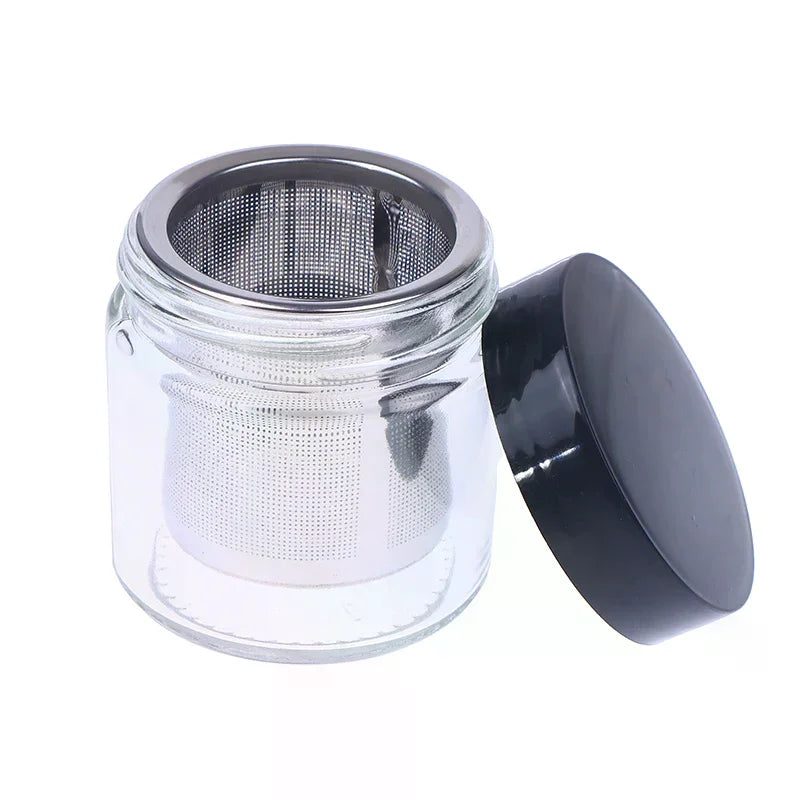 Jewelry Cleaning Jar Glass & Steel Cup with Dustproof Lid Jewelry Cleaning Jar Richie's