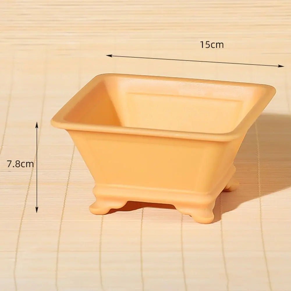 Imitation Purple Clay Plastic Flowerpot – Colorful Desktop Planter Decorative Planter Pot Richie's