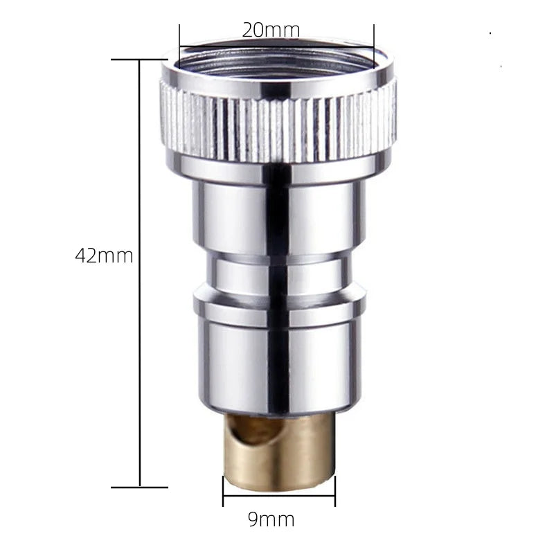 Universal 1/2" Brass Faucet Quick Connector Water Stop Adapter Faucet Adapter Richie's 1pcs