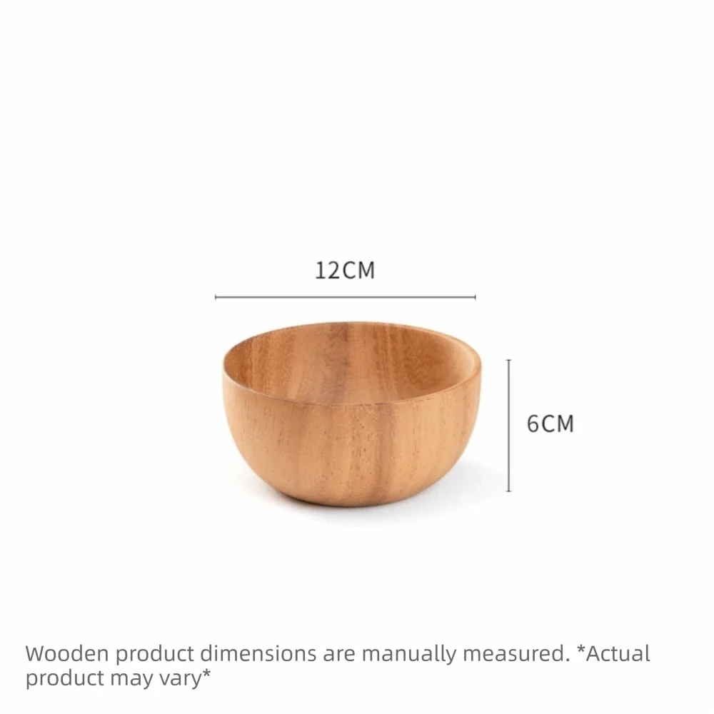 Japanese Handmade Wooden Bowls – Soup, Salad & Rice Bowls Wooden Serving Bowl Richie's 12-bowl