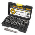 14-Piece Impact Bolt & Nut Remover Set – Cr-Mo Steel Extractor Bolt Extractor Set Richie's 14 Pcs