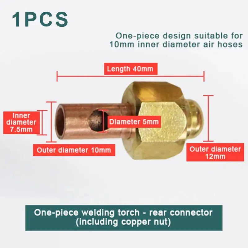 QQ 150A Welding Torch Power Cable Connector – 8mm & 10mm Nut Welding Cable Connector Richie's A2