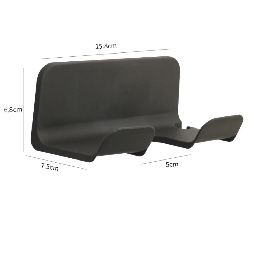 Wall Mounted Hair Dryer Holder – No-Drill Self-Adhesive Rack Hair Dryer Holder Richie's Grey