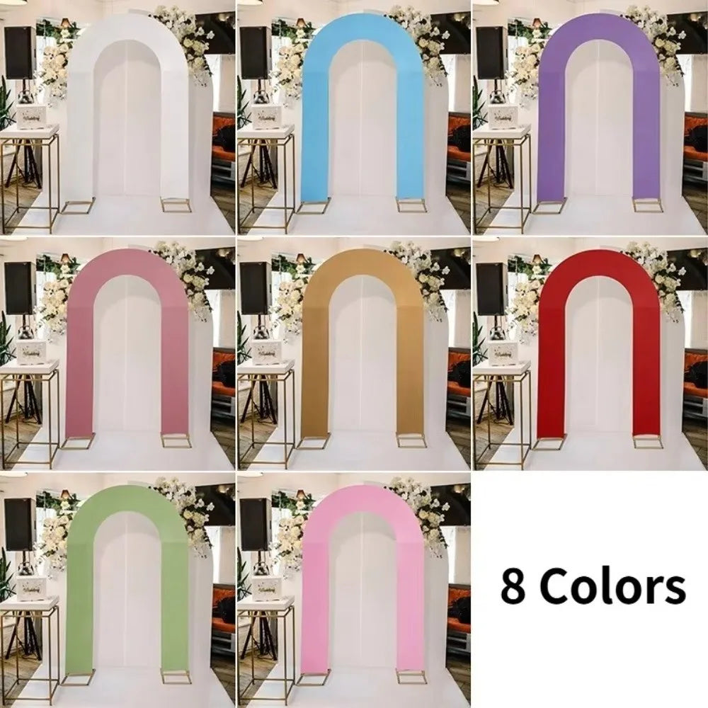 Stretchy U-Shaped Arch Backdrop Cover – Wedding Party Decor Arch Backdrop Cover Richie's