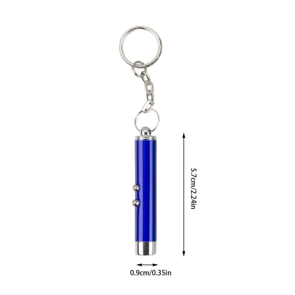 Cat Laser Pointer Toy Pen – LED Keychain Flashlight for Cats Cat Laser Toy Richie's Blue