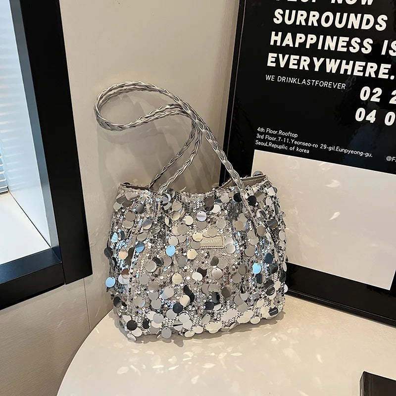 Women's Sequin Evening Crossbody Bag – Lightweight Chain Handbag Sequin Crossbody Bag Richie's