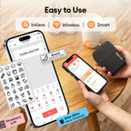 Memiva A1 Wireless Bluetooth Label Printer – iOS & Android Wireless Label Printer Richie's