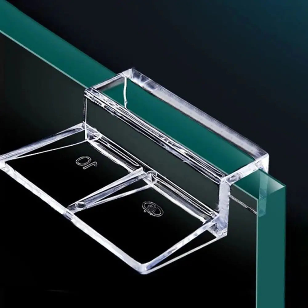 10Pcs Aquarium Glass Lid Clip Brackets 5–12mm Transparent Aquarium Lid Clips Richie's