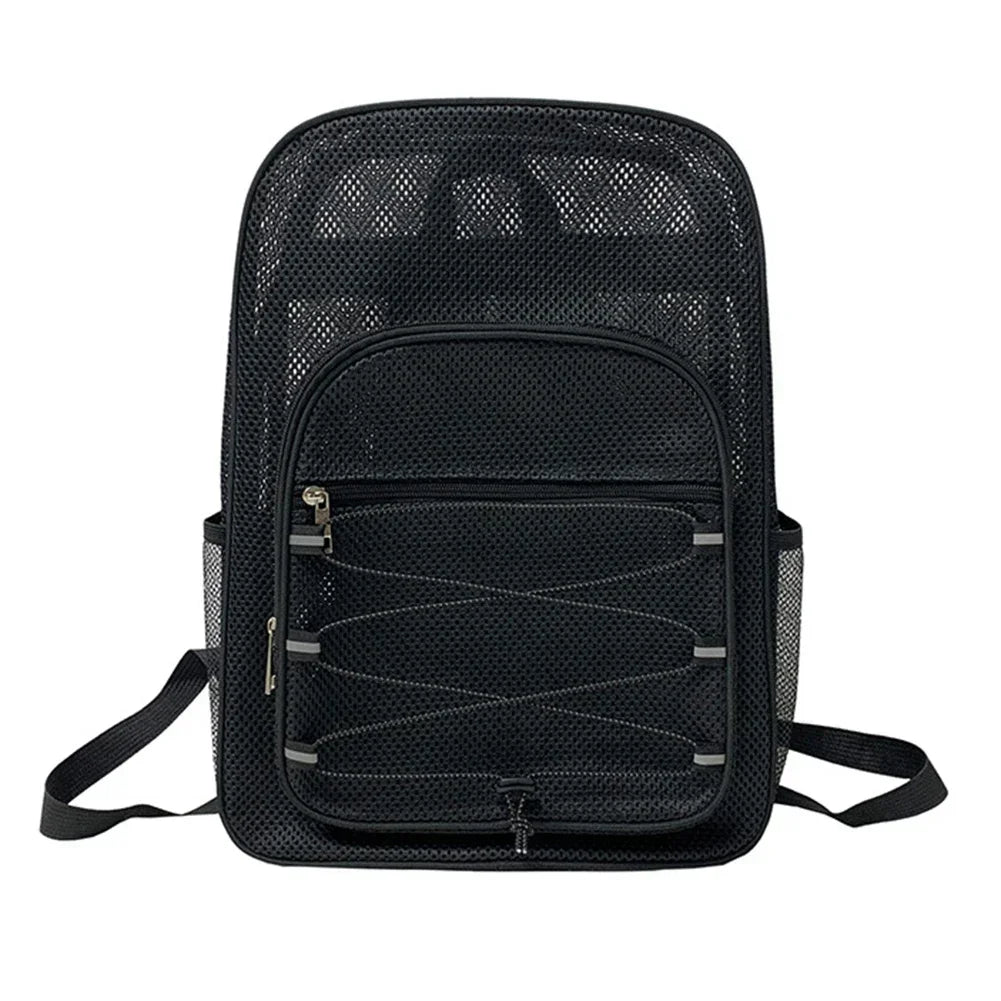 Mesh Backpack High-Capacity Breathable Gym & School Bag Mesh Backpack Richie's black China Mainland