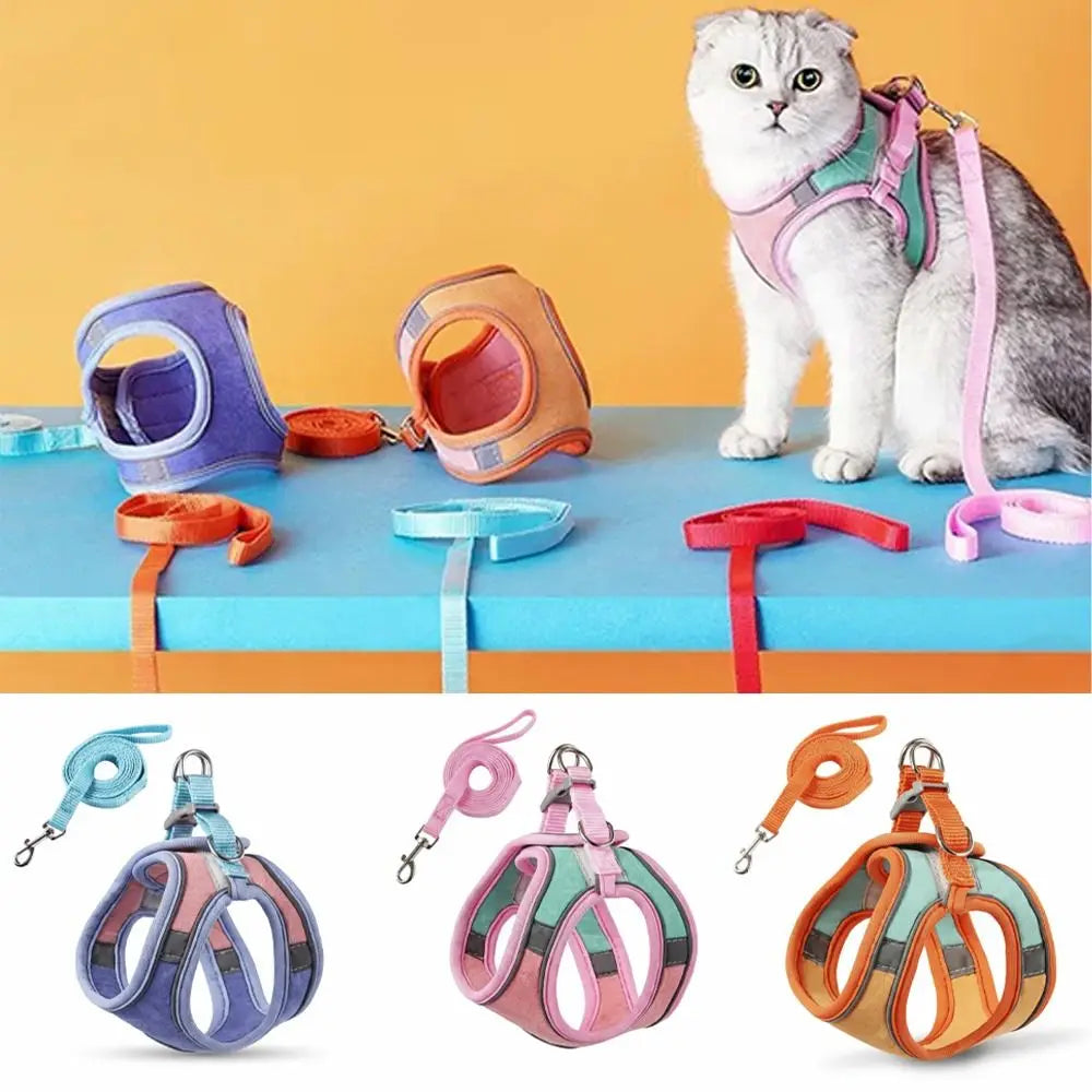 Soft Vest Cat Harness Adjustable Escape Proof Dog Leash S/M/L Pet Vest Harness Richie's
