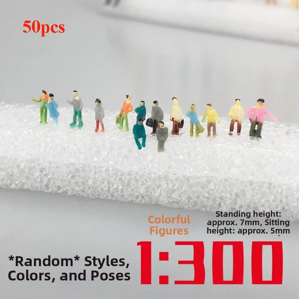 Scale Model People Figures 1:25–1:300 Mixed Poses 10/50pcs Model Miniature Figures Richie's 1-300 50pcs