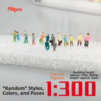 Scale Model People Figures 1:25–1:300 Mixed Poses 10/50pcs Model Miniature Figures Richie's 1-300 50pcs