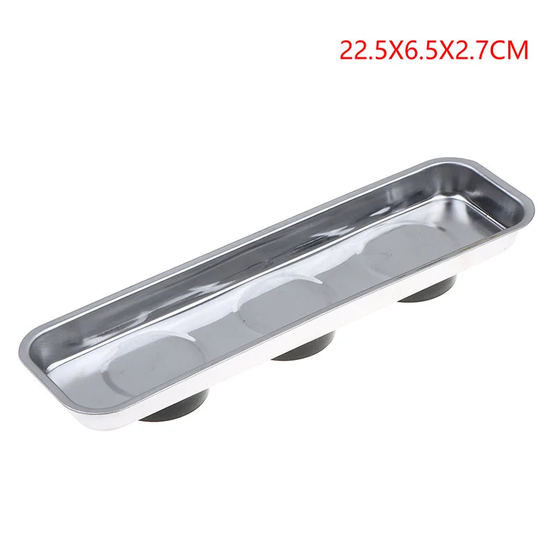 Stainless Steel Magnetic Parts Bowl 4" & 6" | Bolts Nuts Screws Magnetic Parts Tray Richie's 3 Magnetic Trays