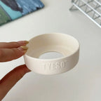 Silicone Anti-Slip Bottle Bottom Sleeve Cover 71–77mm Tyeso Bottle Bottom Sleeve Richie's white
