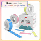 Phomemo Q30 White Waterproof Thermal Labels – 3 Rolls Thermal Label Rolls Richie's 14x50mm Color S01 China Mainland