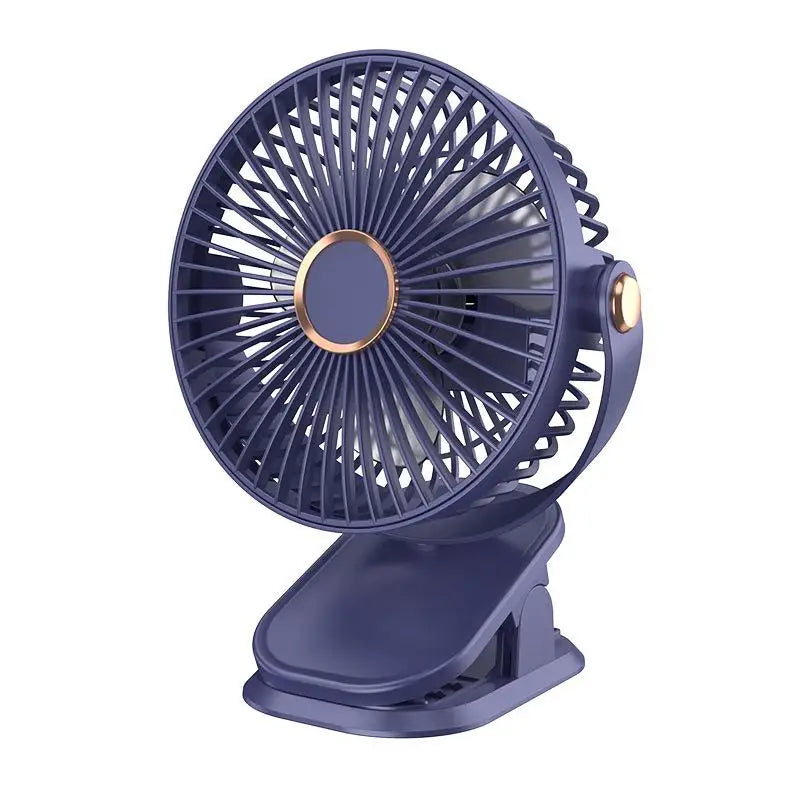 720° USB Clip-On Fan with Night Light | 5-Speed Portable USB Clip-On Fan Richie's Blue USB Type-C