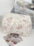 Floral Cosmetic Bag Large Capacity Travel Toiletry Makeup Pouch Cosmetic Toiletry Bag Richie's as