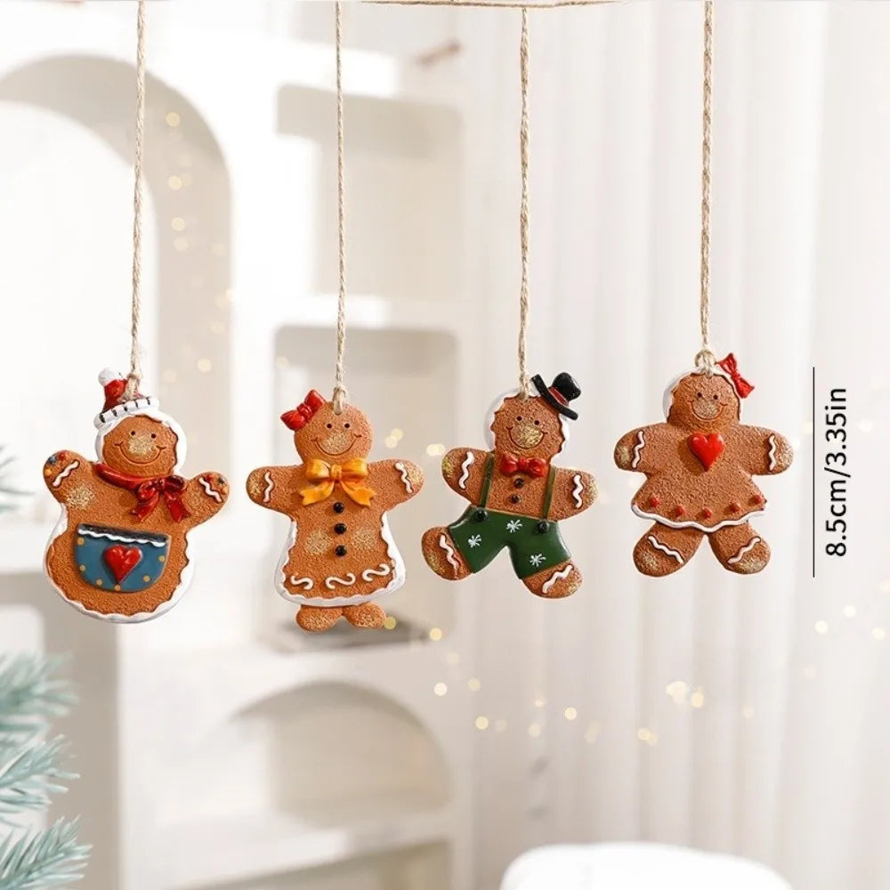 Resin Christmas Ornaments – Santa Claus & Snowman Pendants Christmas Tree Ornaments Richie's 03