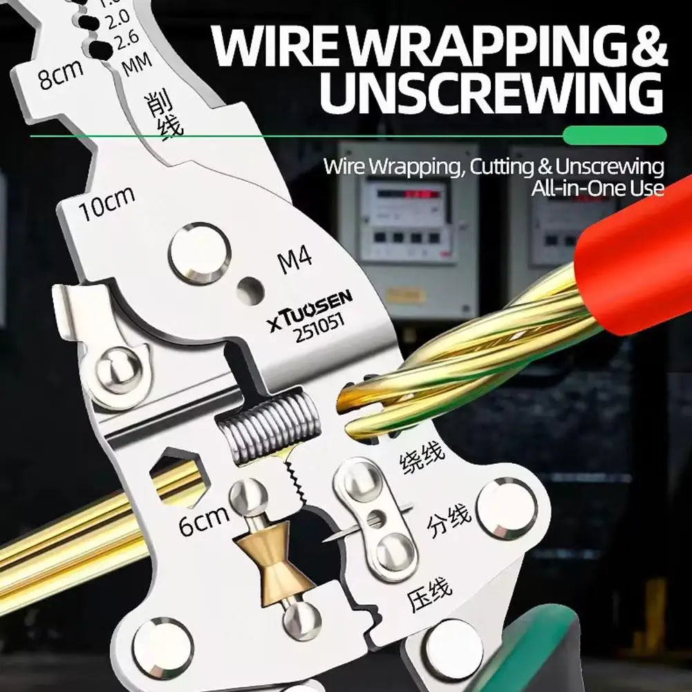 Foldable Wire Stripper & Voltage Tester Pliers | Electrician Tool Wire Stripper Pliers Richie's