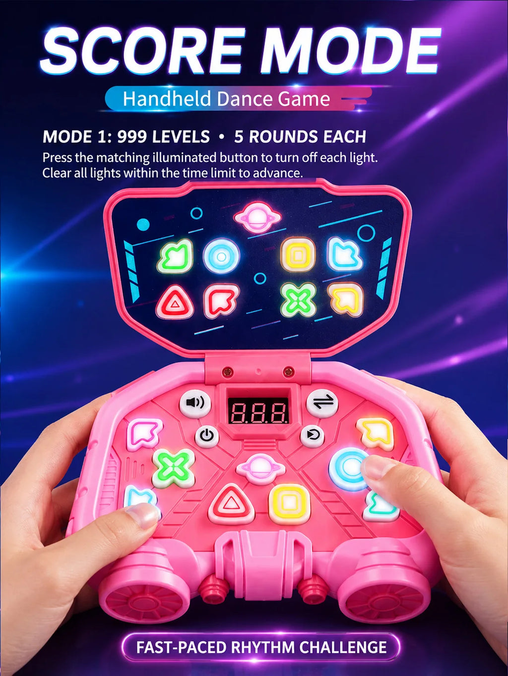 Handheld Dance Game Console for Kids – Educational Toy Ages 3-6 Educational Game Toy Richie's