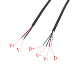 5Pcs Micro USB 2/4 Pin Male Female Connector DIY Charging Cable USB Connector Kit Richie's