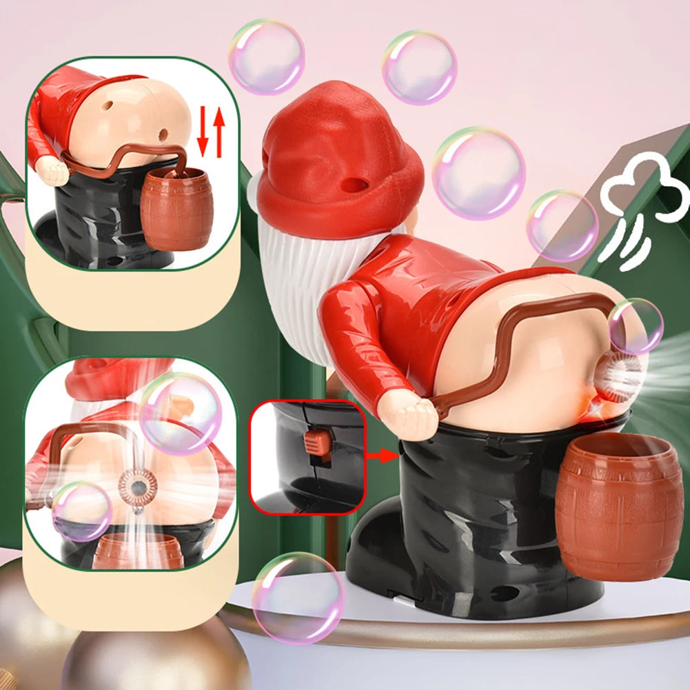 Christmas Santa Claus Bubble Blower with Music & Light Bubble Blower Toy Richie's