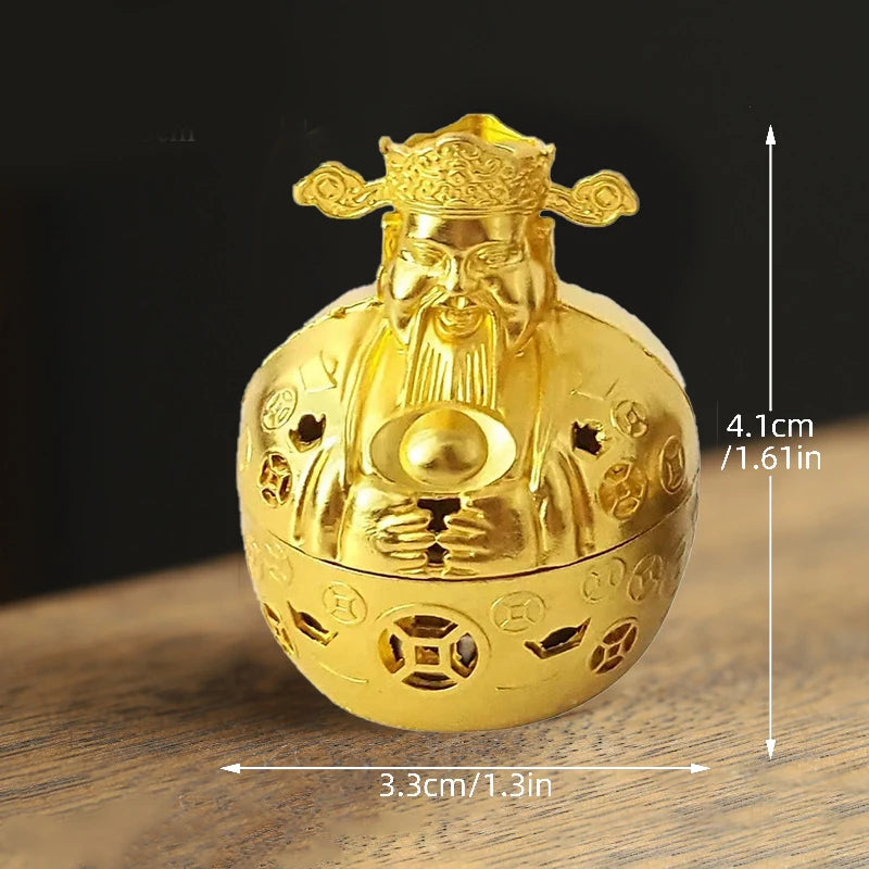 Vintage Alloy Incense Burner Stick Holder – Mini Hollow Censer Incense Burner Richie's A22